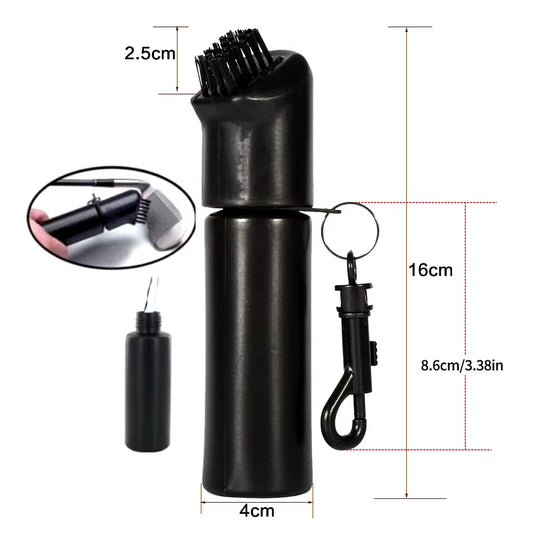 Golf Clean Brush Portable Golf Club Groove Brush with Push Type Water Bottle Water Brush Golf Clubs Cleaning Golf Accessories